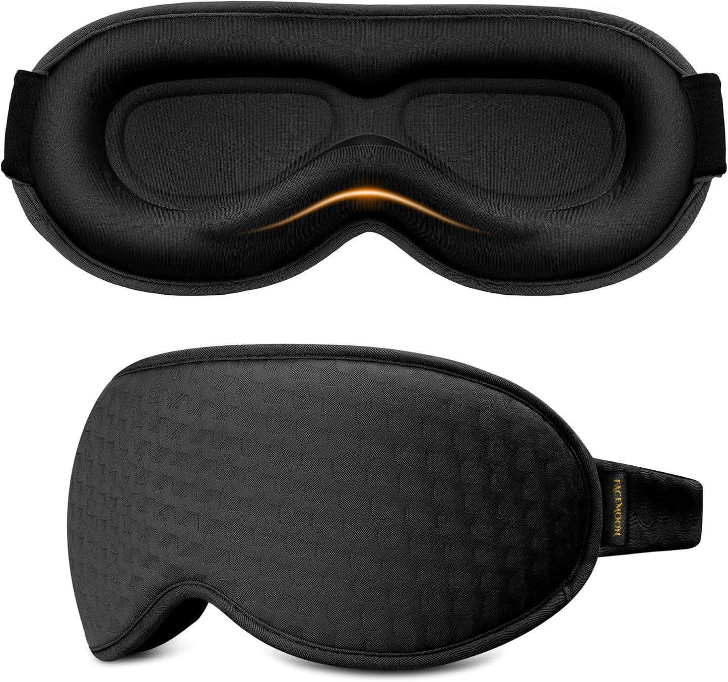 Eye Mask for Sleeping - Sleep Mask for Women Men, Blackout Eye Cover and Memory Foam Blindfold