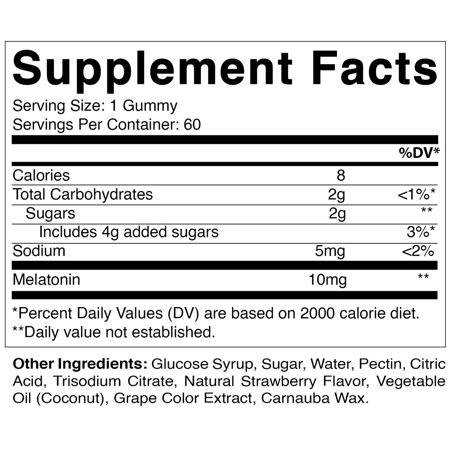 2 Pack -  Melatonin 10Mg per Gummy - 60 Servings - 60 Vegetarian Gummies - Non-Habit Forming Sleep Aid Supplement