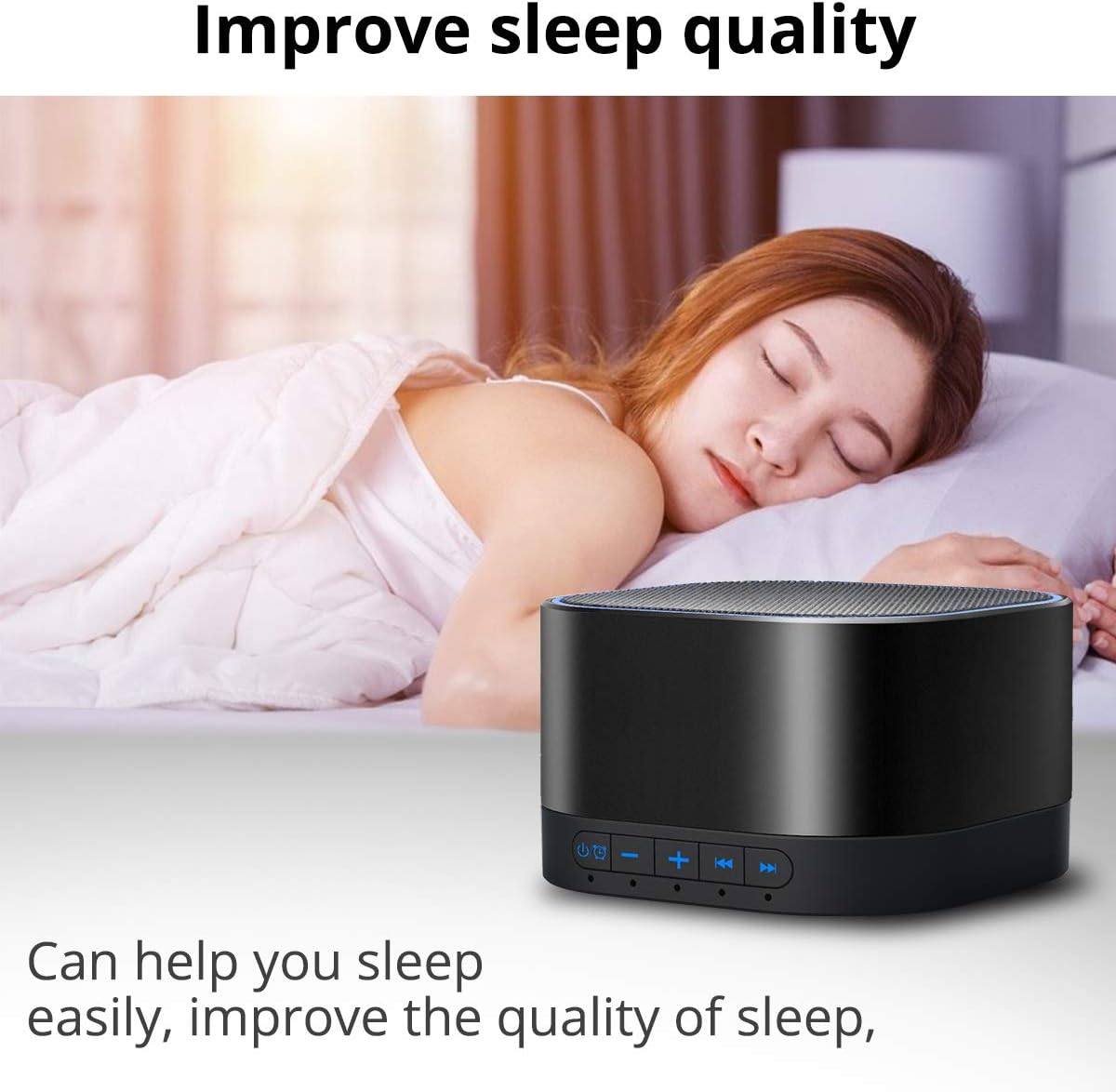 Sleep Sound Machine – 20 Soothing Sounds, Memory Function & Sleep Timer 