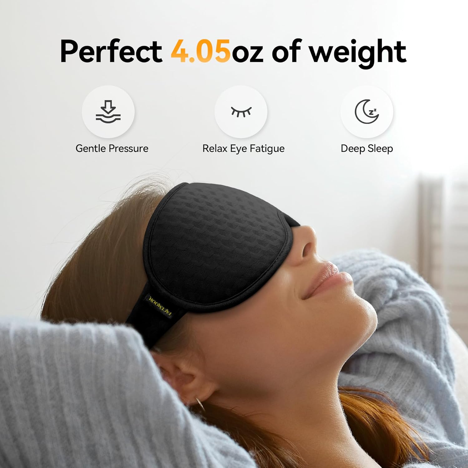 Eye Mask for Sleeping - Sleep Mask for Women Men, Blackout Eye Cover and Memory Foam Blindfold