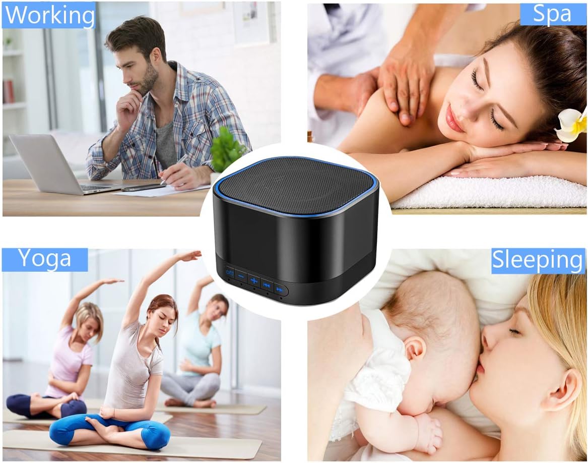 Sleep Sound Machine – 20 Soothing Sounds, Memory Function & Sleep Timer 