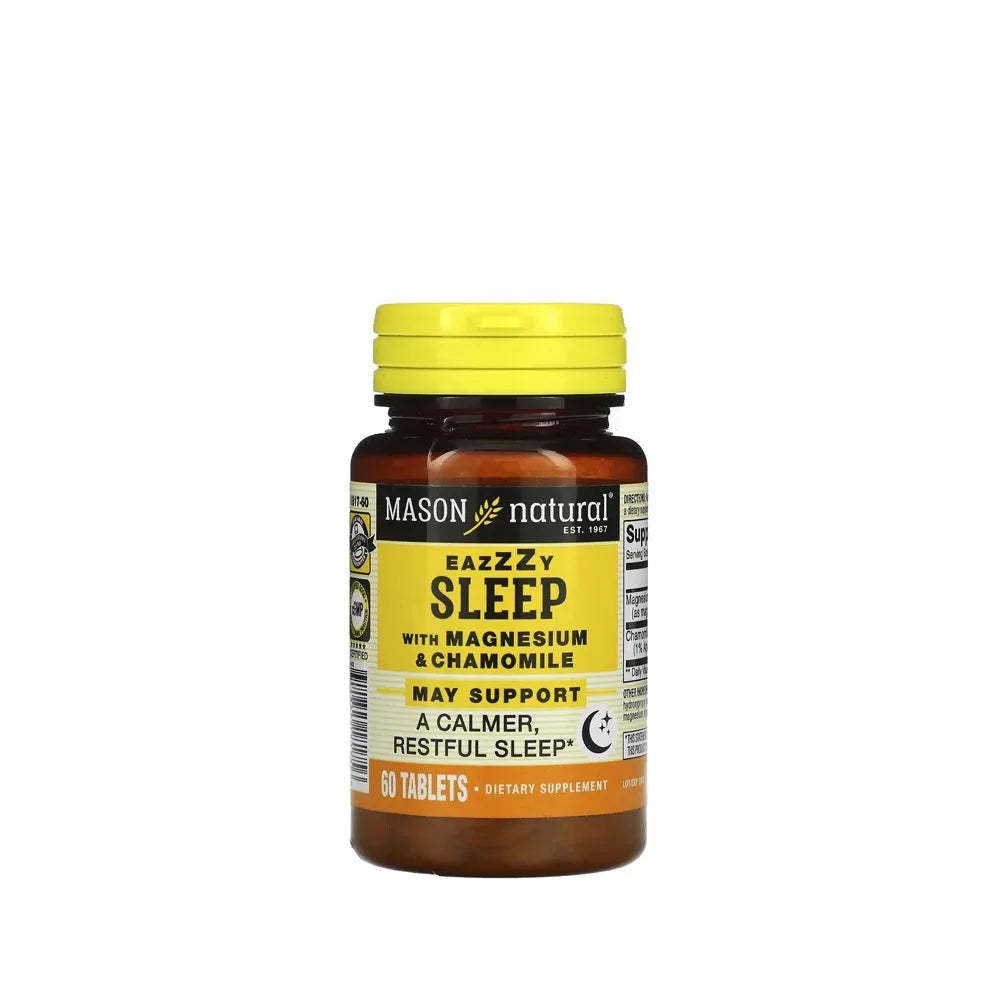 Eazzzy Sleep with Magnesium & Chamomile - Natural Sleep Aid, Restful Sleep, 60 Tablets