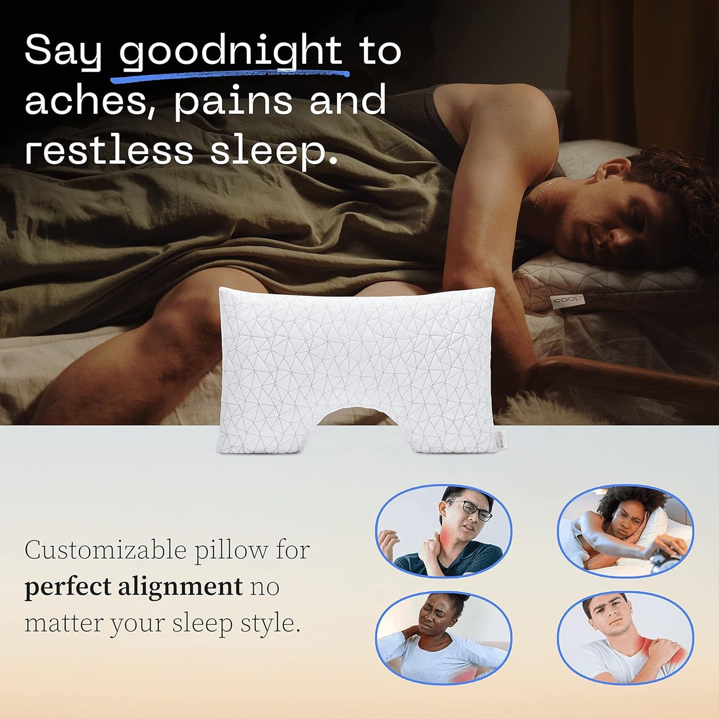 Luxury Adjustable Memory Foam Pillow – Ergonomic Design, Premium Support, Certified for Safety & Comfort