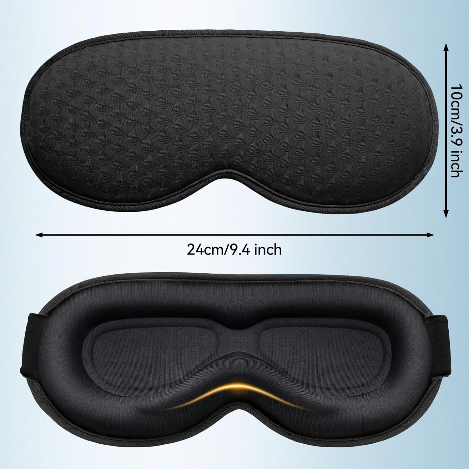 Eye Mask for Sleeping - Sleep Mask for Women Men, Blackout Eye Cover and Memory Foam Blindfold