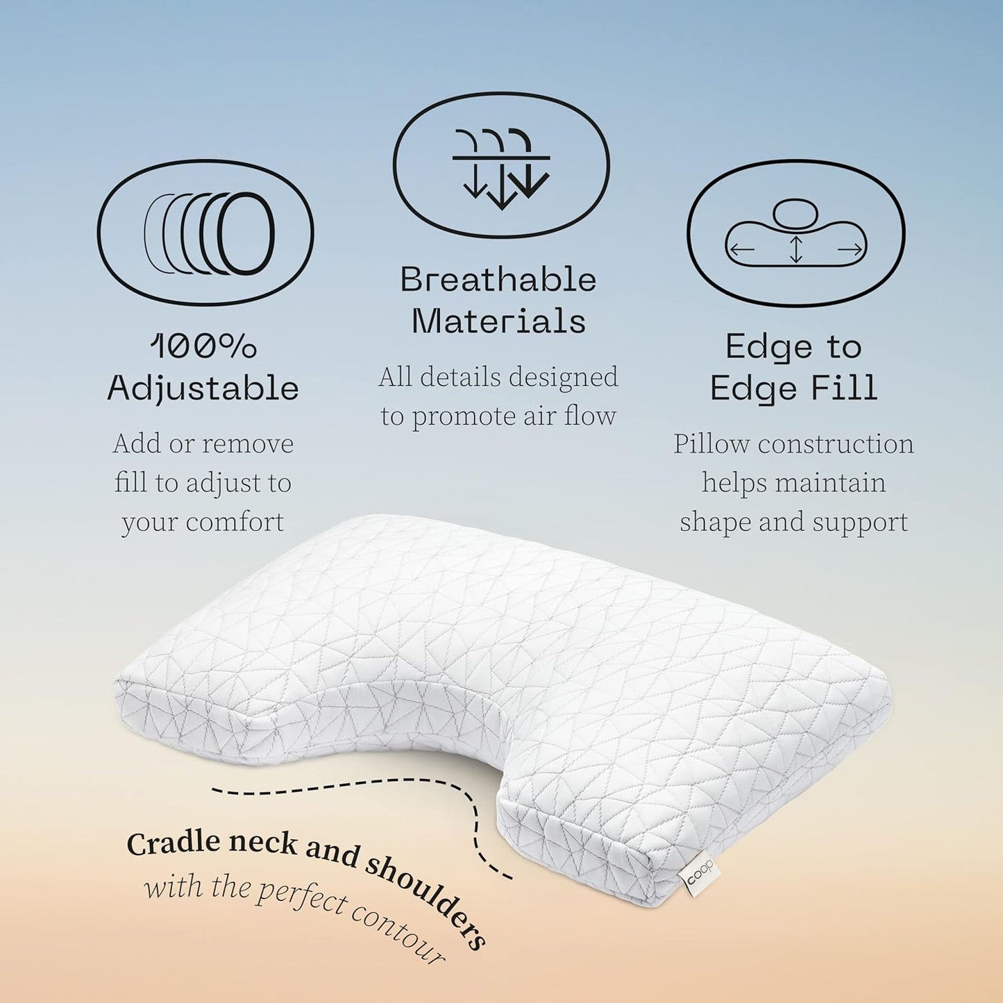 Luxury Adjustable Memory Foam Pillow – Ergonomic Design, Premium Support, Certified for Safety & Comfort