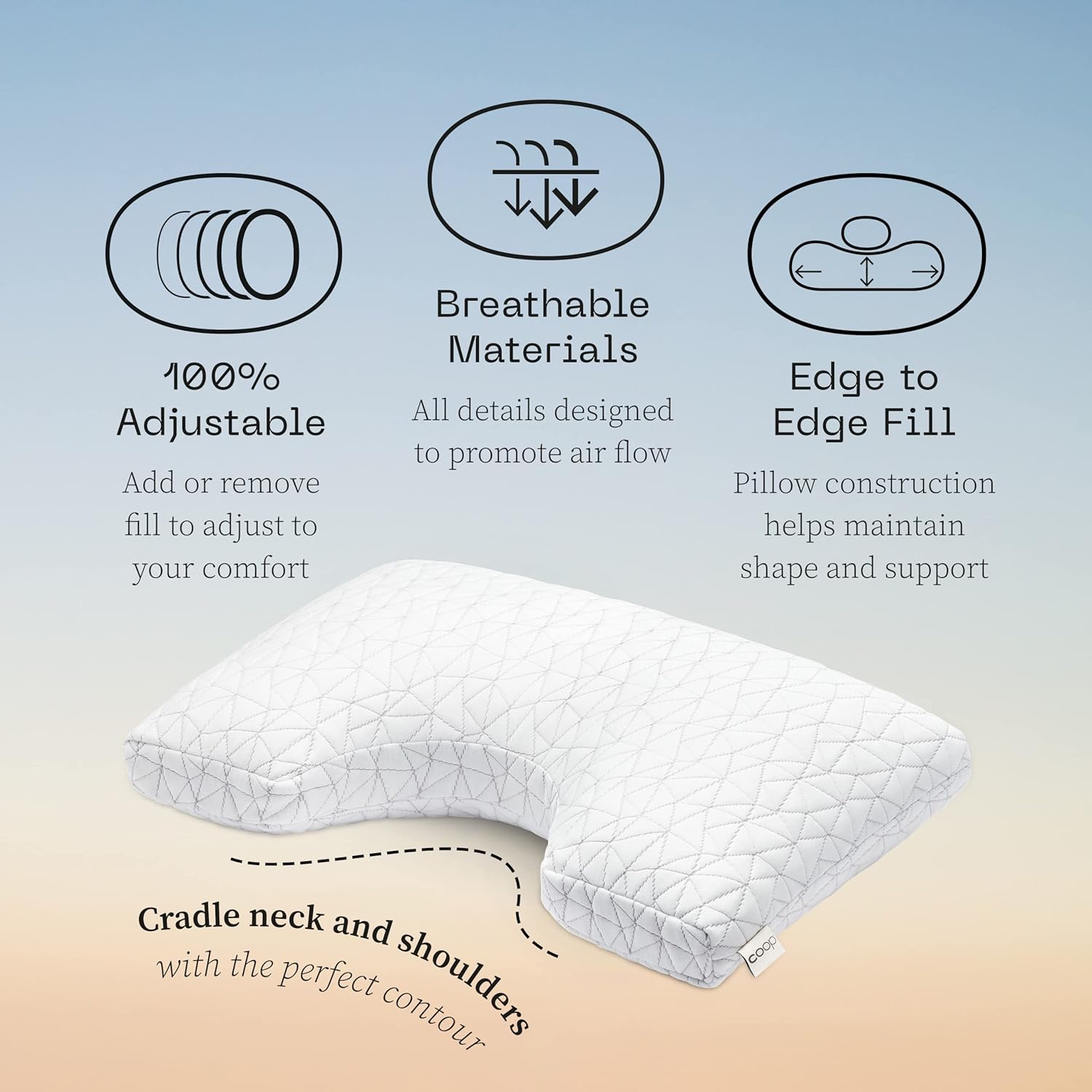 Luxury Adjustable Memory Foam Pillow – Ergonomic Design, Premium Support, Certified for Safety & Comfort