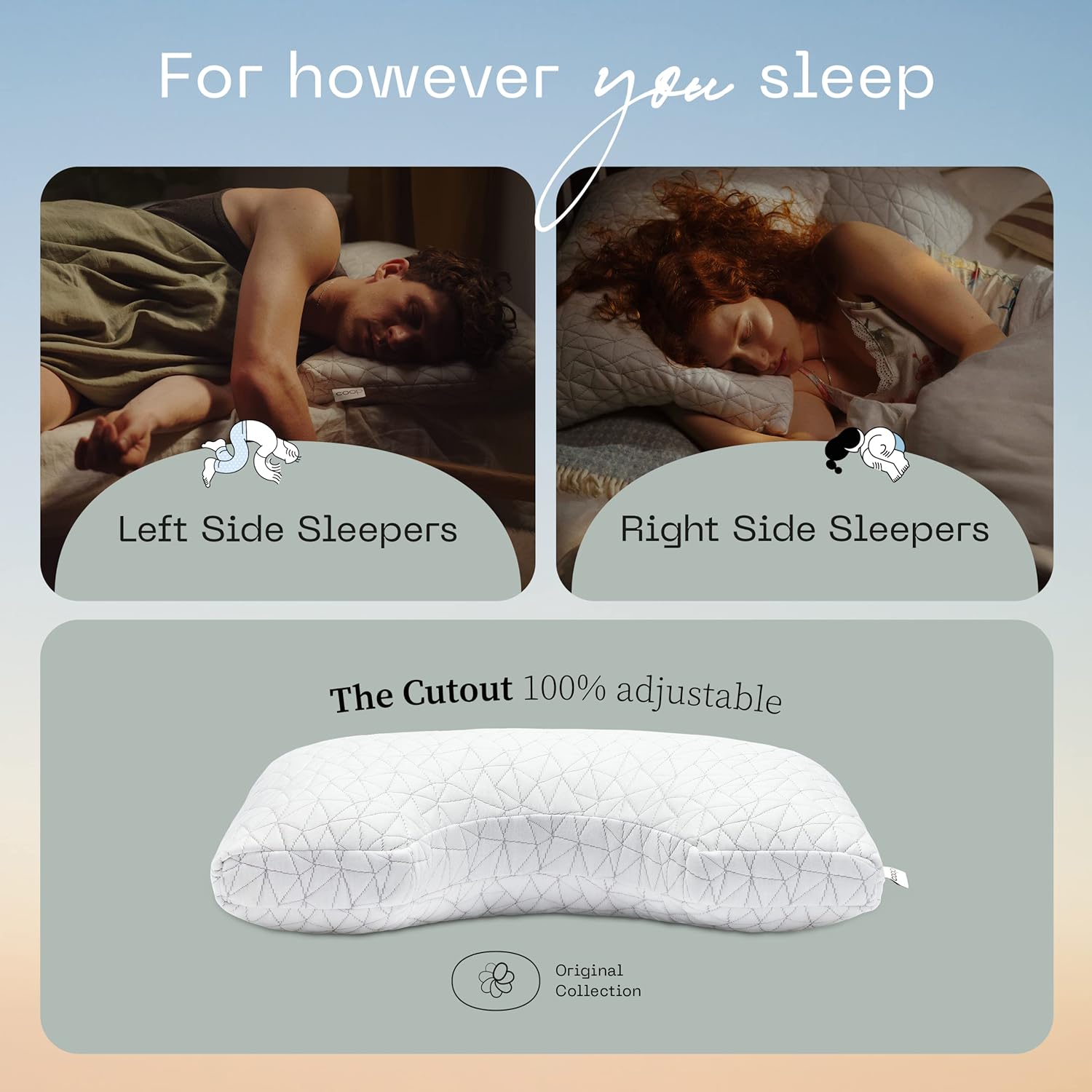 Luxury Adjustable Memory Foam Pillow – Ergonomic Design, Premium Support, Certified for Safety & Comfort