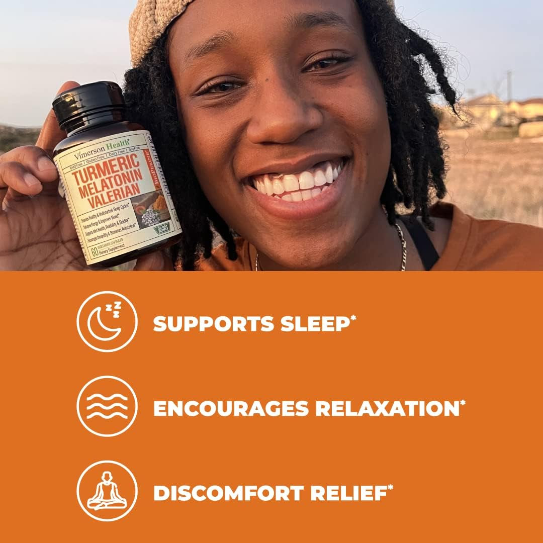 Deep Sleep Blend – Natural Sleep Aid with Turmeric, Melatonin & Valerian Root